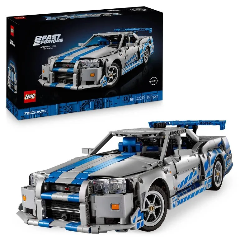 Technic 42210 2 Fast 2 Furious Carro Nissan Skyline GT-R (R34)