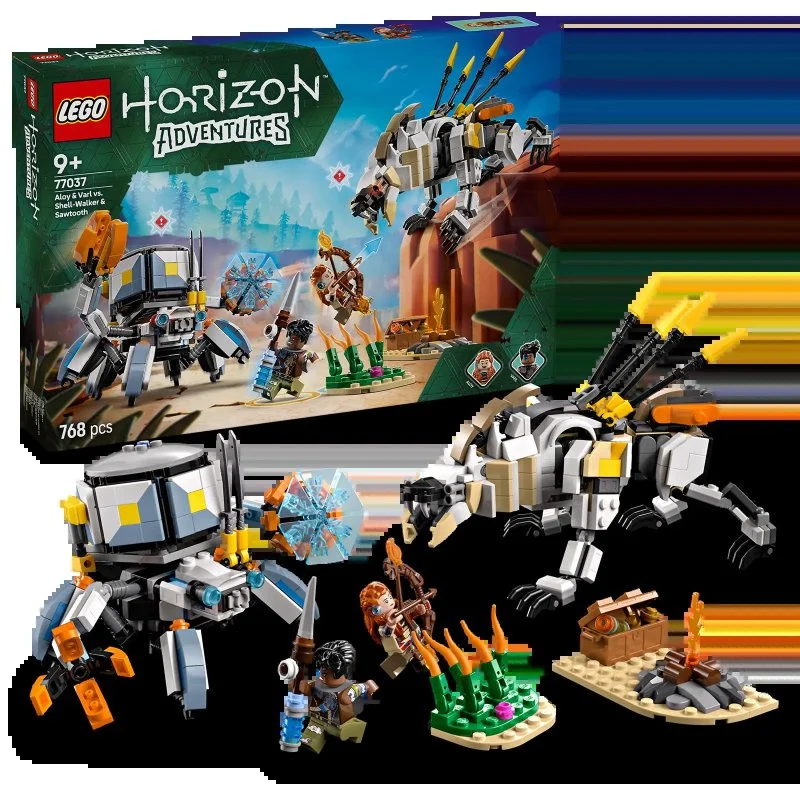 LEGO® Horizon Adventures™ 77037 Aloy e Varl vs. Shell-Walker e Sawtooth