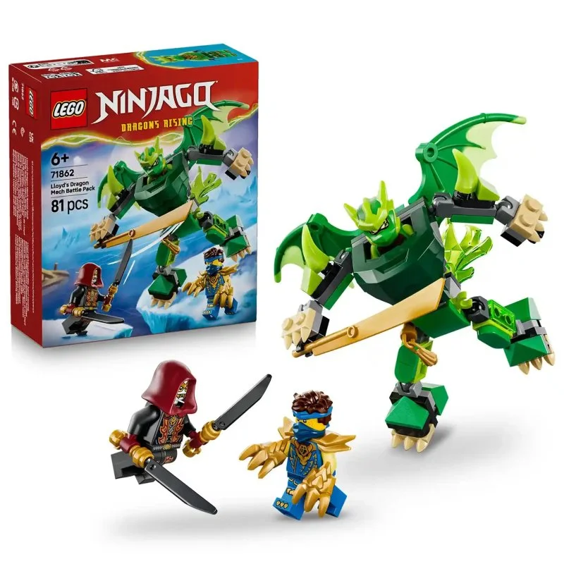 NINJAGO® 71862 Pacote de combate: traje de dragão do Lloyd