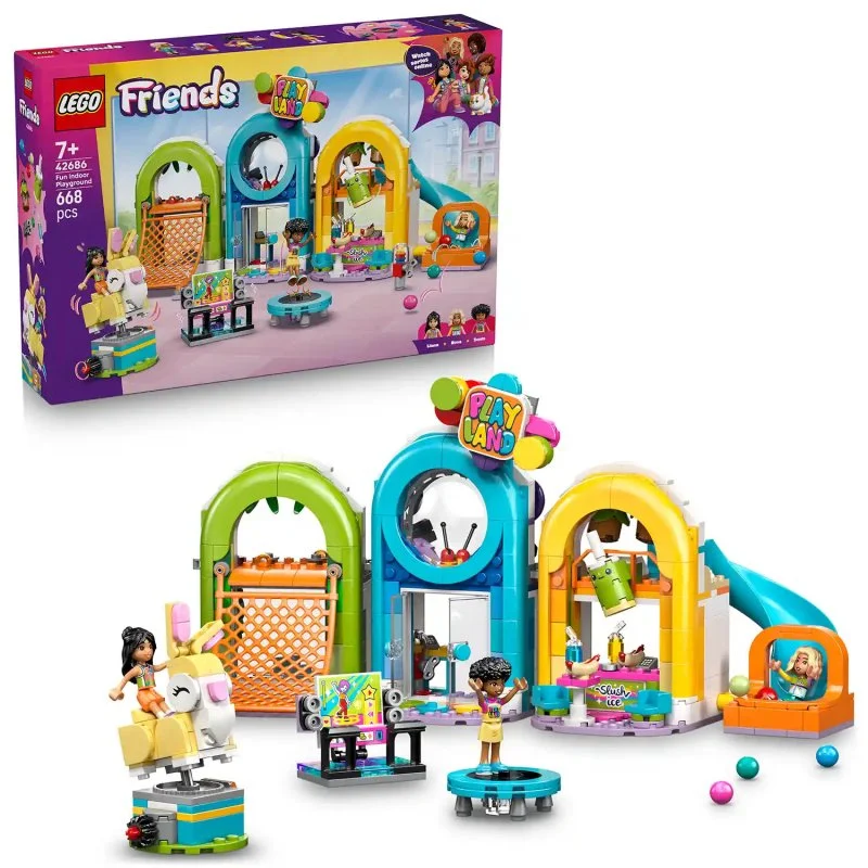 Friends 42686 Divertido Parque Infantil de Interior