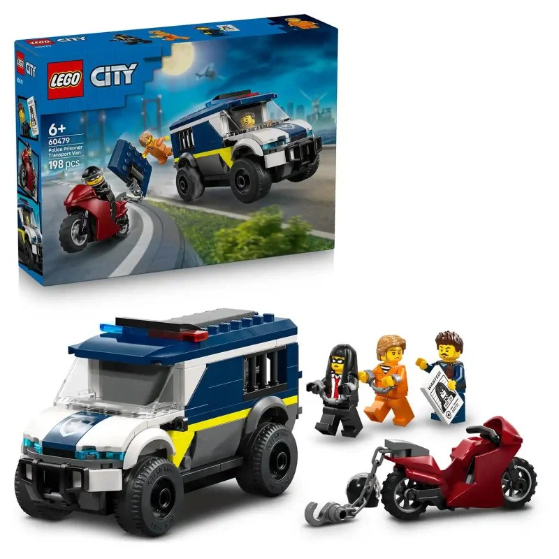 City 60479 Carrinha da Polícia para Transporte de Prisioneiros