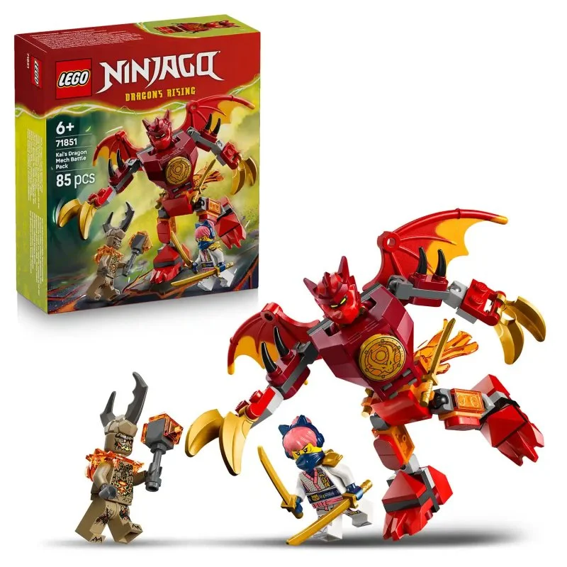 NINJAGO® 71851 Pacote de Combate do Kai com Traje de Dragão