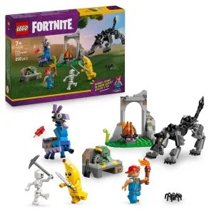 LEGO® Fortnite® 77075 Peely e Sparkplug e o acampamento deles