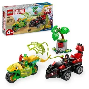 LEGO® Marvel Spidey e os seus amigos espetaculares 11198 Spin, Electro e perseguição com veículo de dinossauro