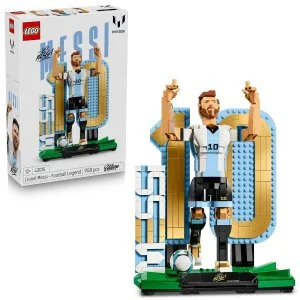 LEGO® Editions 43015 Lionel Messi – Lenda do futebol