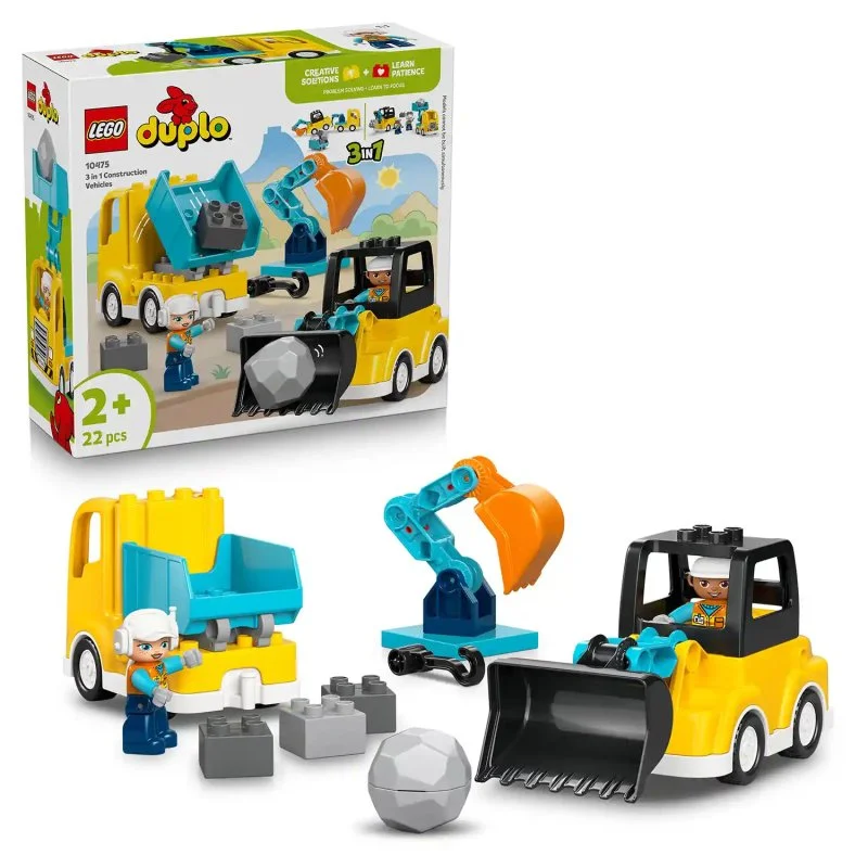 DUPLO® 10475 Veículos de Construção 3 em 1