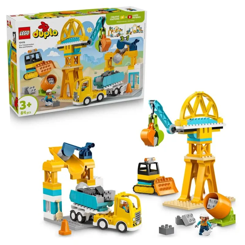 DUPLO® 10476 Estaleiro e veículos 3 em 1