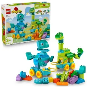 LEGO® DUPLO® 10451 3 em 1: Dinossauros sobre rodas