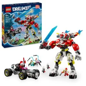 LEGO® DREAMZzz™ 71497 Robô tigre do Cooper e hot rod do Zer