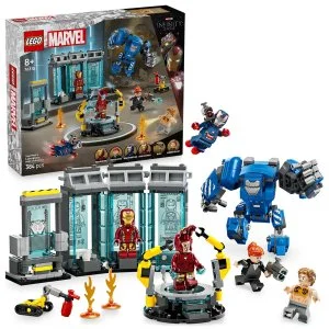 LEGO® Marvel 76315 Iron Man e seu laboratório: Sala das Armaduras