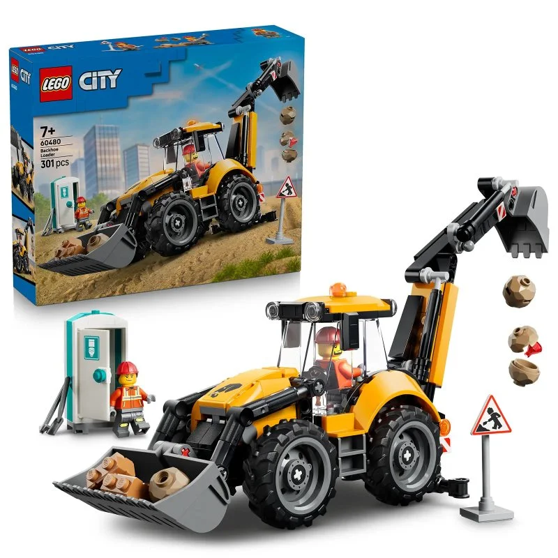 City 60480 Retroescavadora amarela