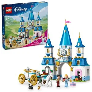LEGO® Disney Princess 43275 Castelo da Cinderela e carruagem com cavalos