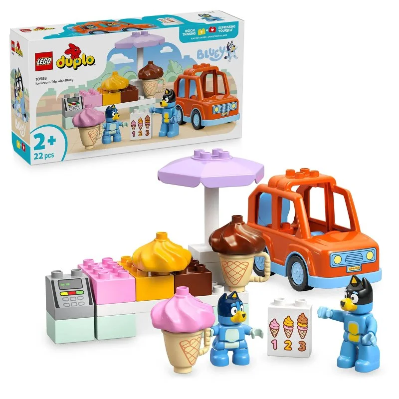 DUPLO® 10458 Bluey e a ida para tomar um gelado