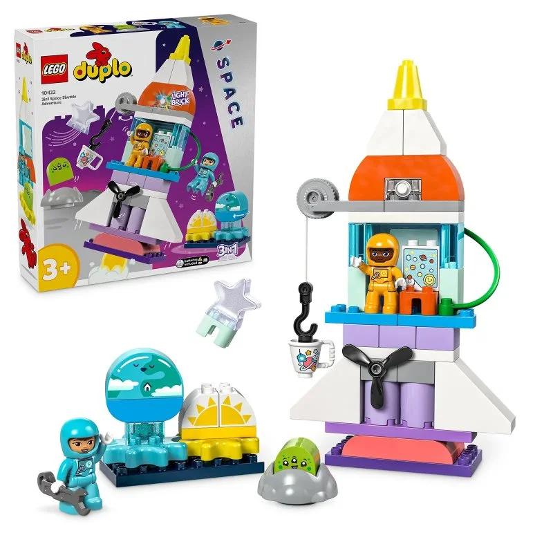 DUPLO® 10422 Aventura Espacial com Ônibus Espacial 3 em 1