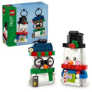 LEGO® Bonecos de neve decorativos, Decoração de Natal