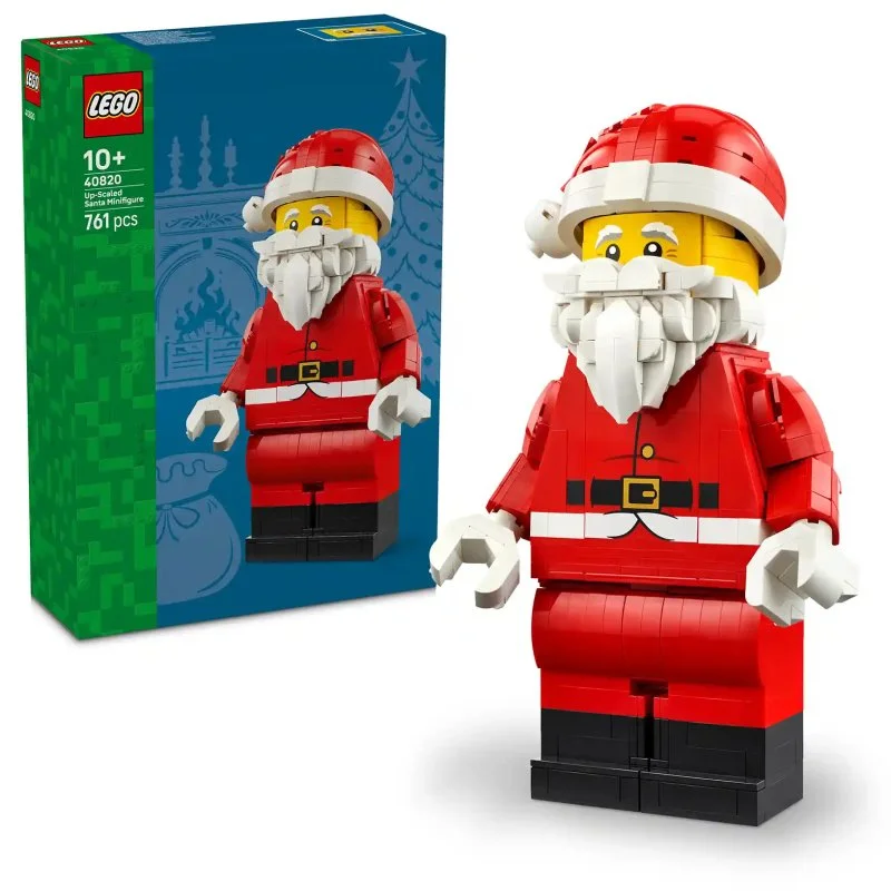 40820 Minifigura de Pai Natal Ampliada, Decoração de Natal