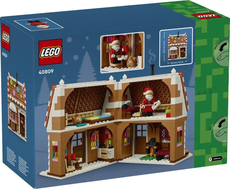 40809 Casinha de gengibre de Natal, presente de Natal para crianças