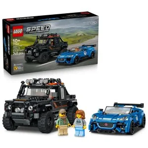 LEGO® Speed Champions 77264 Jaguar Project 7 e Land Rover Defender