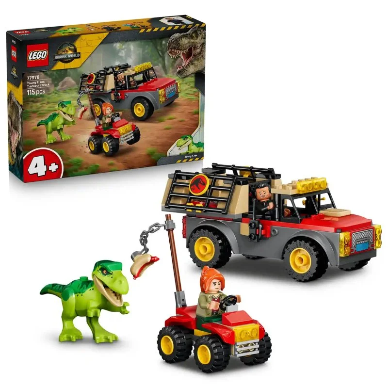 Jurassic World 77978 Caminhão de transporte do pequeno T-rex