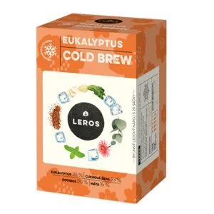 LEROS Mistura de ervas Eucalipto Cold Brew - saquetas de infusão (20 x 1,8 g) - para preparar chá gelado