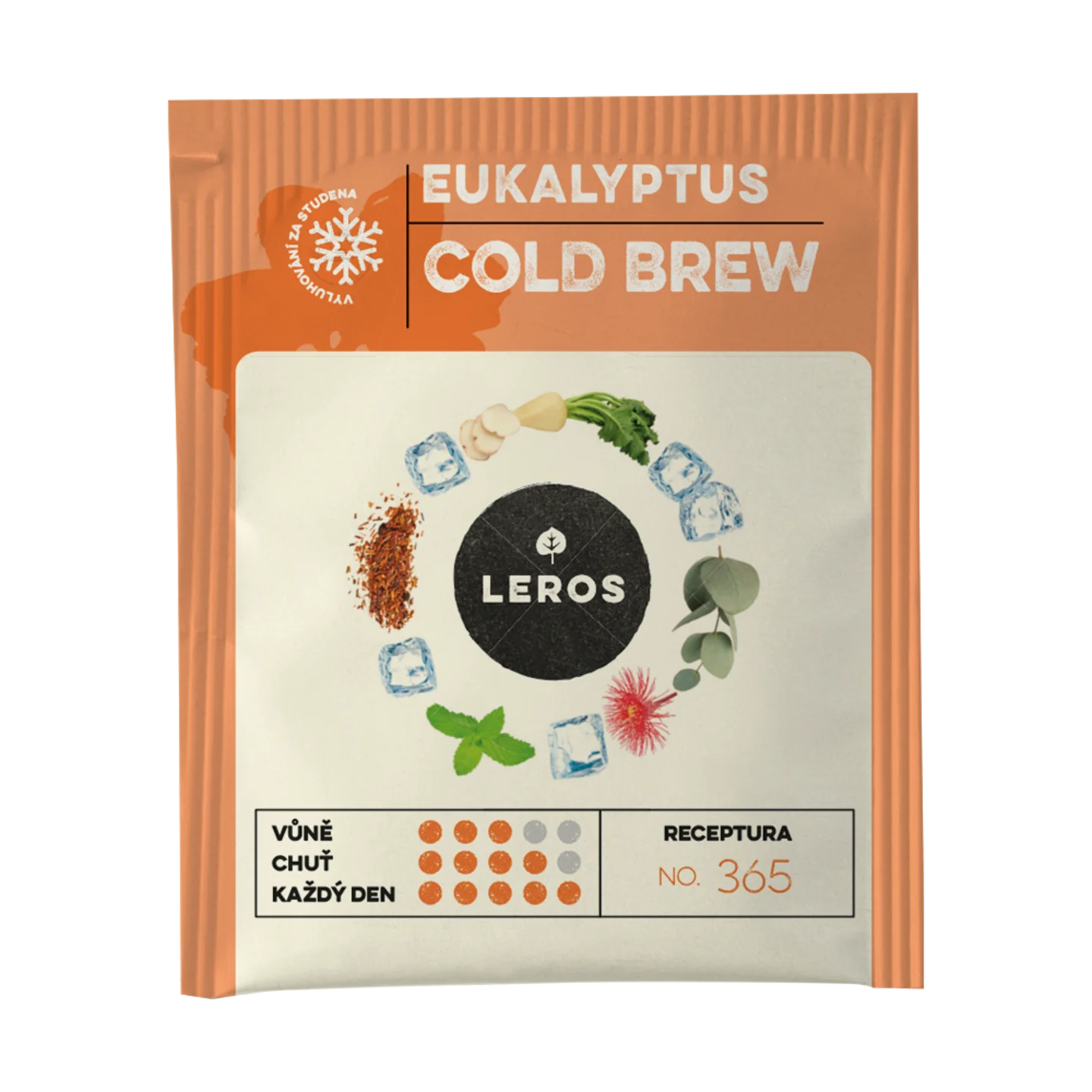 LEROS Mistura de ervas Eucalipto Cold Brew - saquetas de infusão (20 x 1,8 g) - para preparar chá gelado