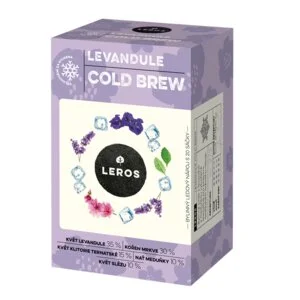 LEROS Mistura de ervas Lavanda Cold Brew - saquetas de infusão (20 x 1,2 g) - para preparar chá gelado