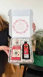 LEROS Conjunto de presente (3 un.) - Natal de Ervas - xarope de ervas e 2 tipos de chá