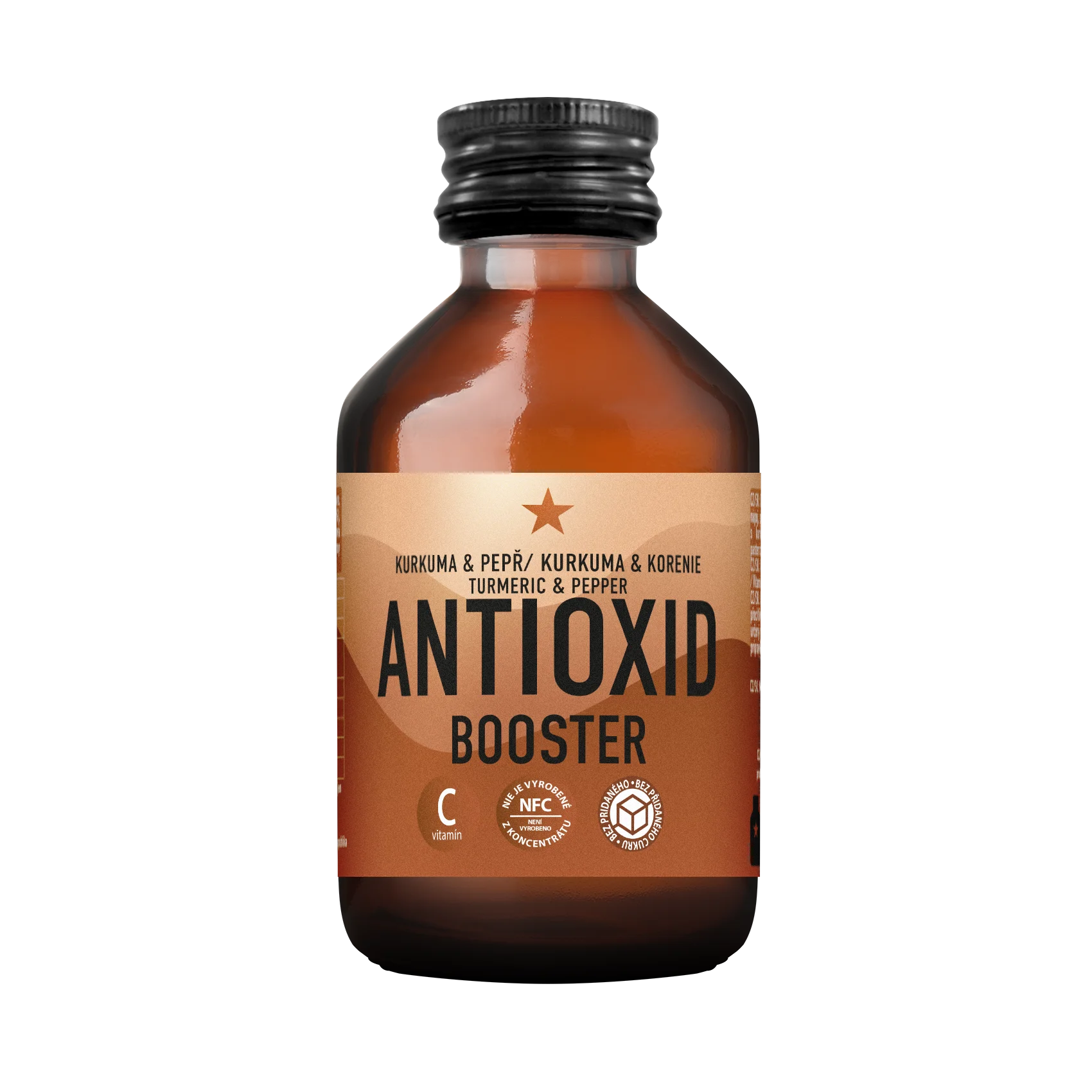 LEROS Healthy booster Cúrcuma & Pimenta Shot Antioxidante (100 ml) - para a limpeza do corpo