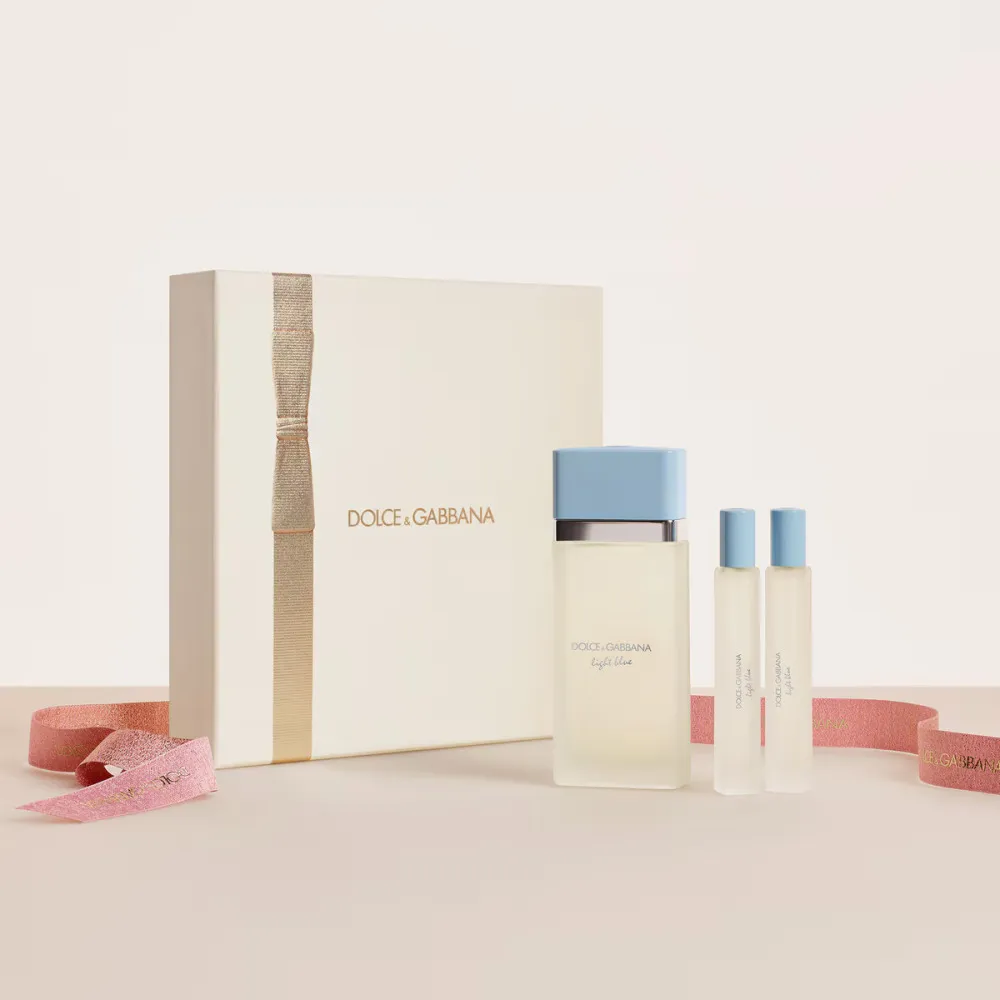 Light Blue 100 ml + 2 x EDT MINI água de toilette para mulheres 10 ml