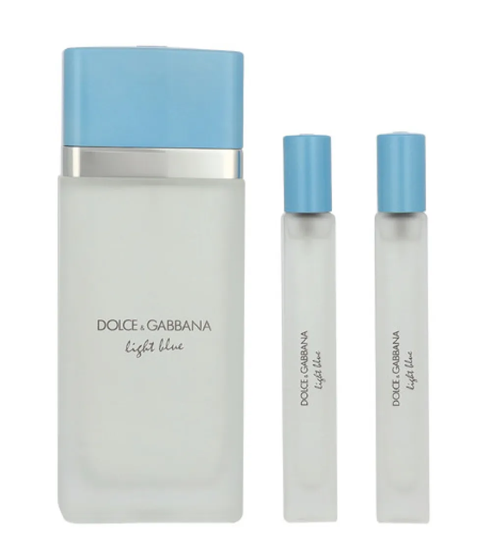 Light Blue 100 ml + 2 x EDT MINI água de toilette para mulheres 10 ml
