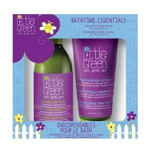 Little Green KIDS Bathtime Essentials Box para crianças (gel de duche+loção corporal) +180 ml