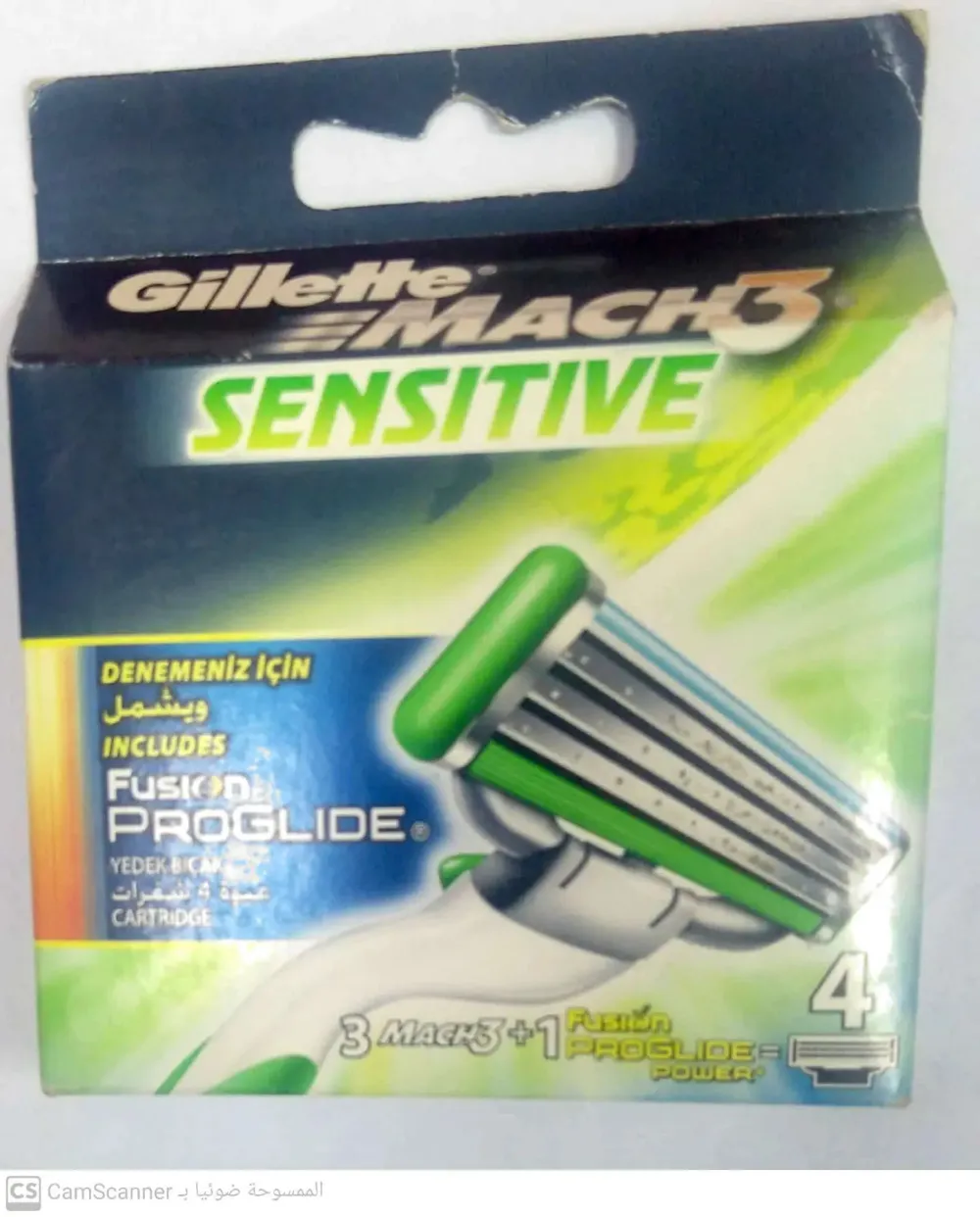 Mach3 Sensitive lâminas de reposição 4 un. para homens
