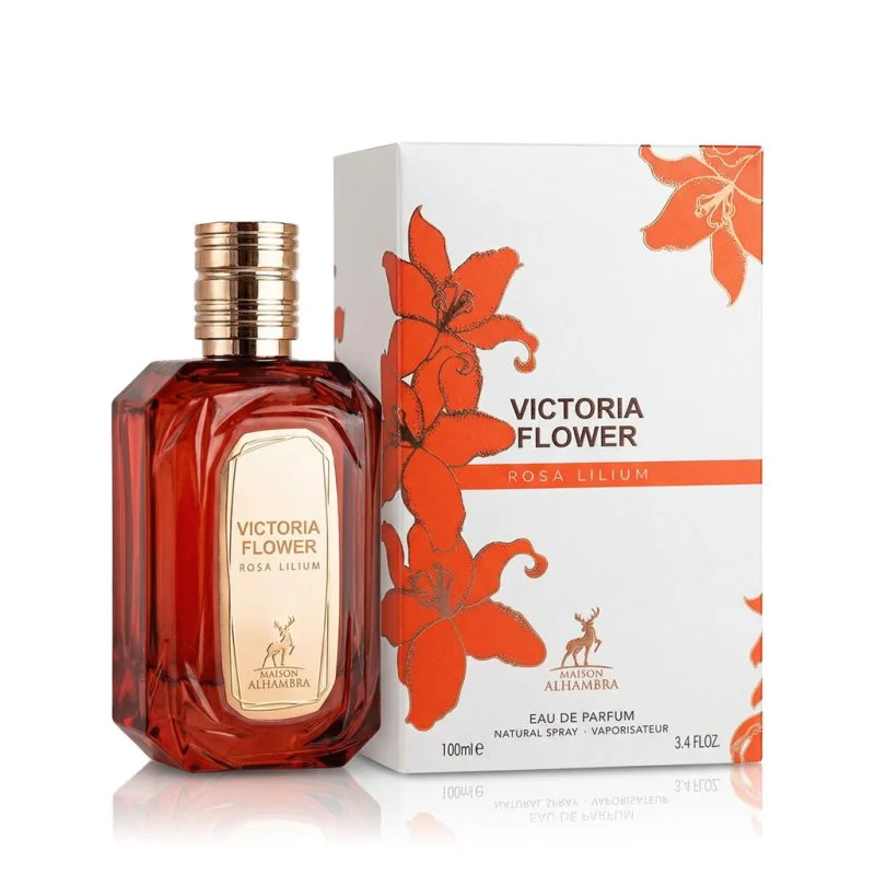 Victoria Flower Rosa Lilium eau de parfum para mulheres 100 ml
