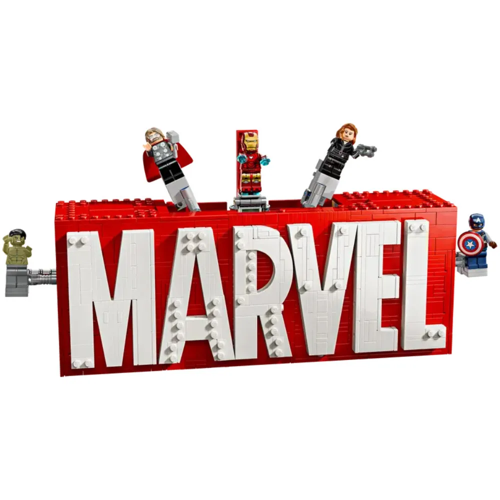 Marvel 76313 Logotipo MARVEL e minifiguras