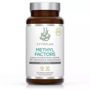 Cytoplan METHYL FACTORS - B1 Betaína B2 B6 Ácido Fólico (L-Metilfolato) Vitamina B12 e Zinco, 60 cápsulas