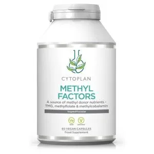 Cytoplan METHYL FACTORS - B1 Betaína B2 B6 Ácido Fólico (L-Metilfolato) Vitamina B12 e Zinco, 60 cápsulas