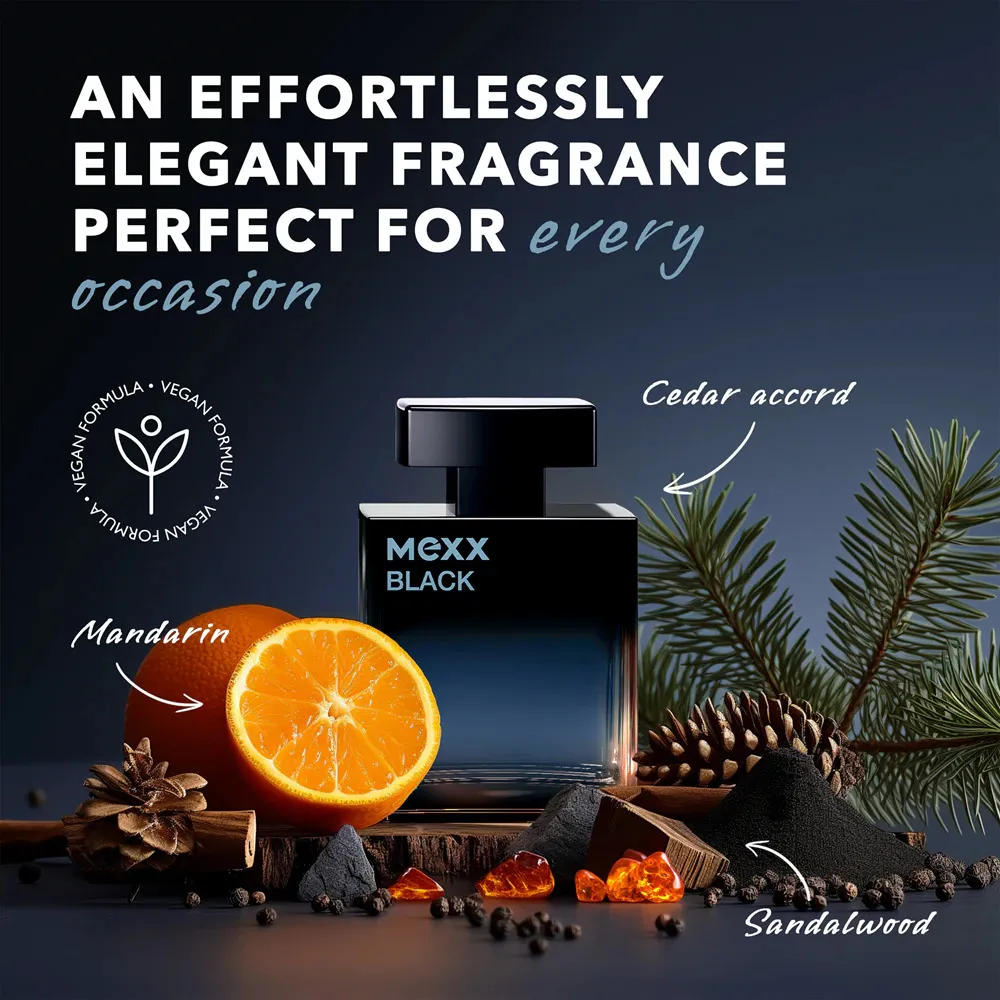Black Man eau de parfum para homens 50 ml