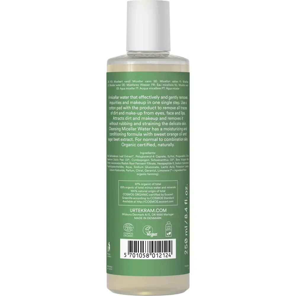 Urtekram Água micelar de erva-limão 250 ml BIO