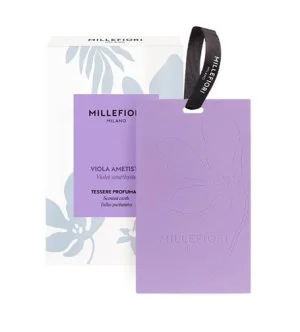 Millefiori Viola Ametista cartão perfumado 3 un.