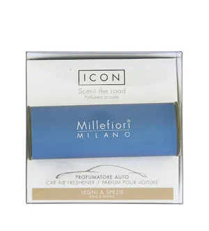 Millefiori Icon Classic Legni & Spezie fragrância para carro azul