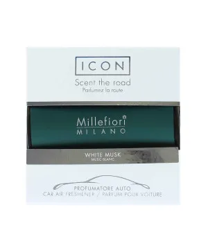 Millefiori Icon Classic White Musk fragrância para carro verde