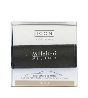 Millefiori Icon Metal Nero fragrância para carro