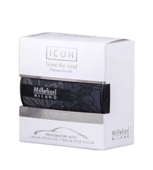 Millefiori Icon Textil Floral Silver Spirit fragrância para carro