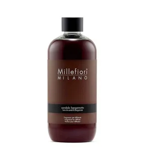 Millefiori Milano Sandalo Bergamotto recarga para difusores de aroma 500 ml