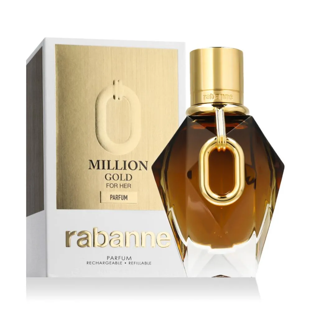 Million Gold For Her perfume recarregável para mulheres 50 ml