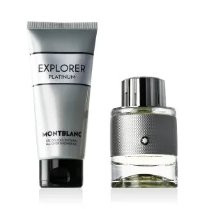 Montblanc Explorer Platinum 60 ml + gel de duche para corpo e cabelo água de perfume para homem