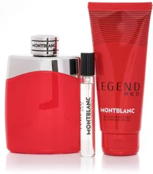 Montblanc Legend Red EDP 100 ml + EDP MINI 7,5 ml + SG para corpo e cabelo 100 ml M