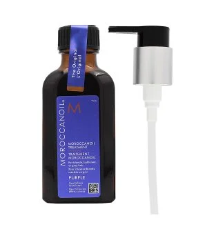 Moroccanoil Treatment Purple óleo capilar para cabelos loiros, descoloridos ou grisalhos