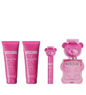 Moschino Toy 2 Bubble Gum conjunto de presente 100 ml + loção corporal 100 ml + gel de banho 100 ml + água de toilette para mulheres