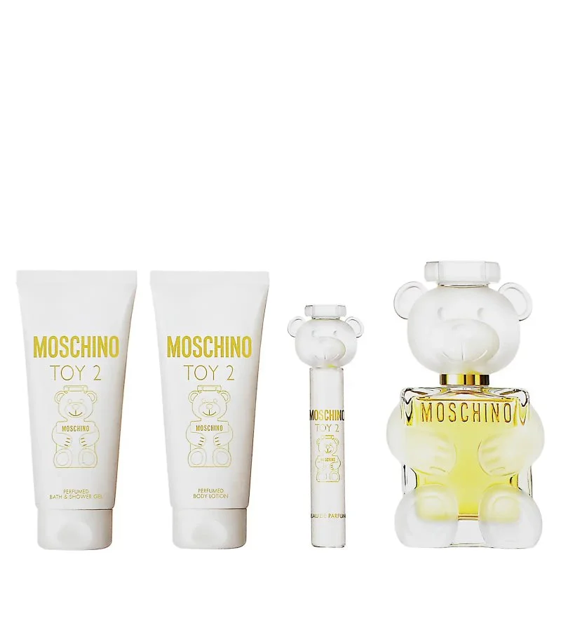 Toy 2 conjunto de presente 100 ml + loção corporal 100 ml + gel de banho 100 ml + eau de parfum eau de parfum para mulher